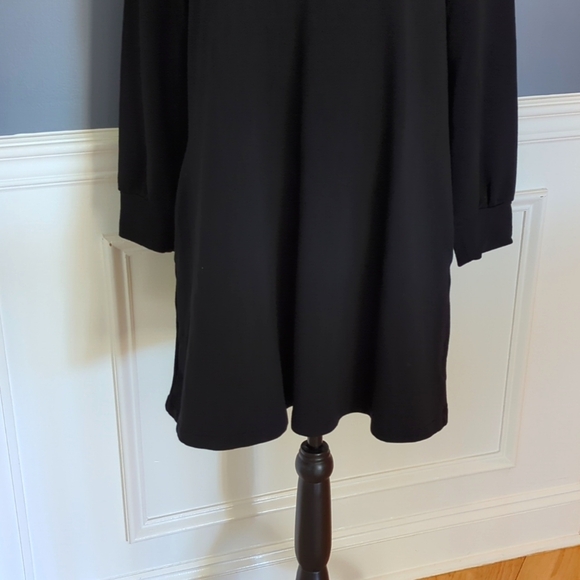 EUC Gap Soft Black Cotton Short Sleeve Shirt Dress – Size M - Picture 4 of 11